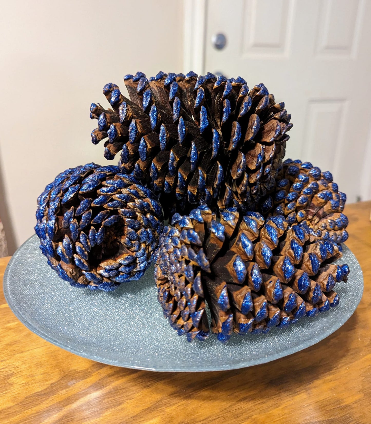 Large Pinecones Colored and Scented or Colored and Unscented Set of 5