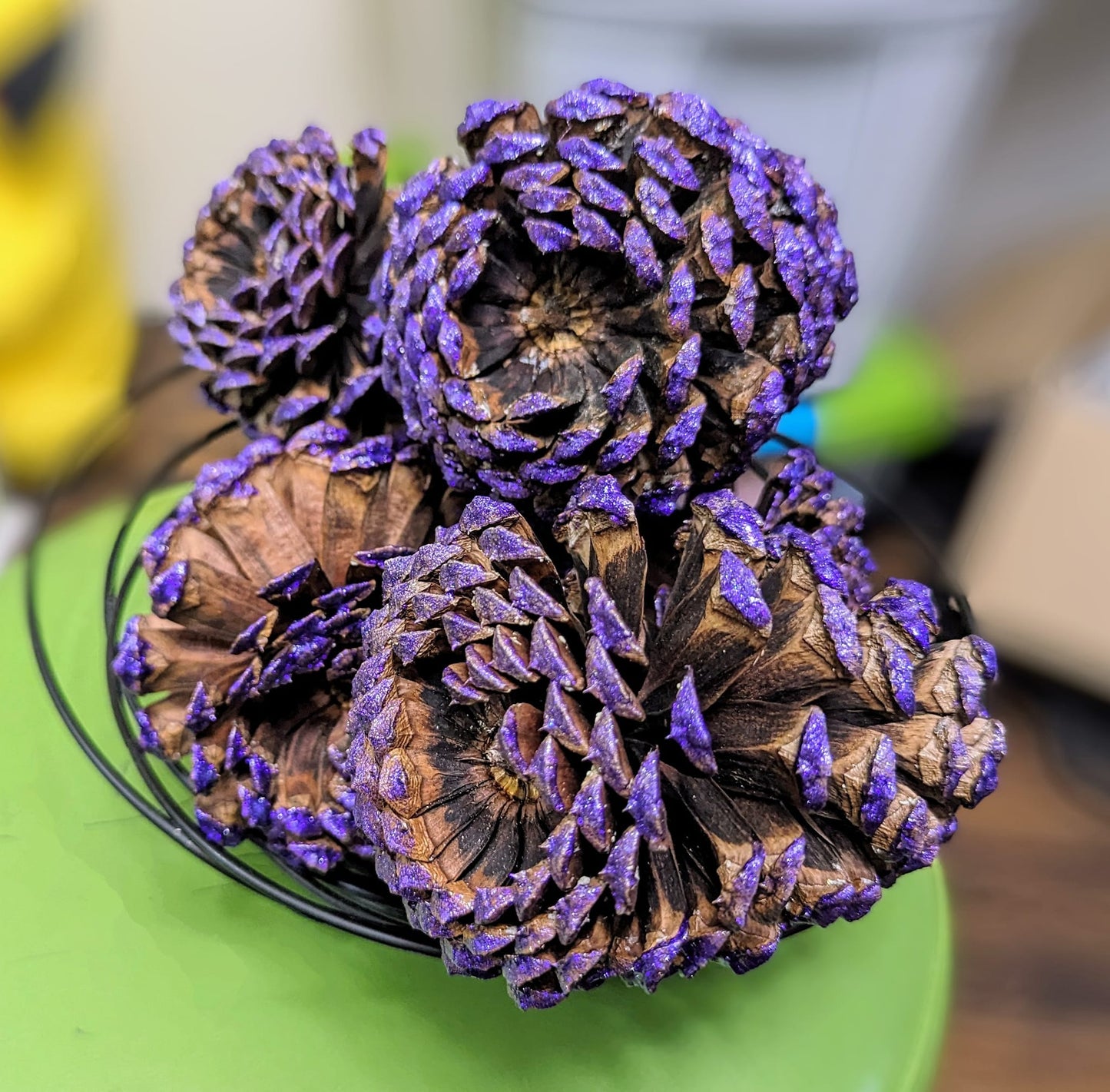 Large Pinecones Colored and Scented or Colored and Unscented