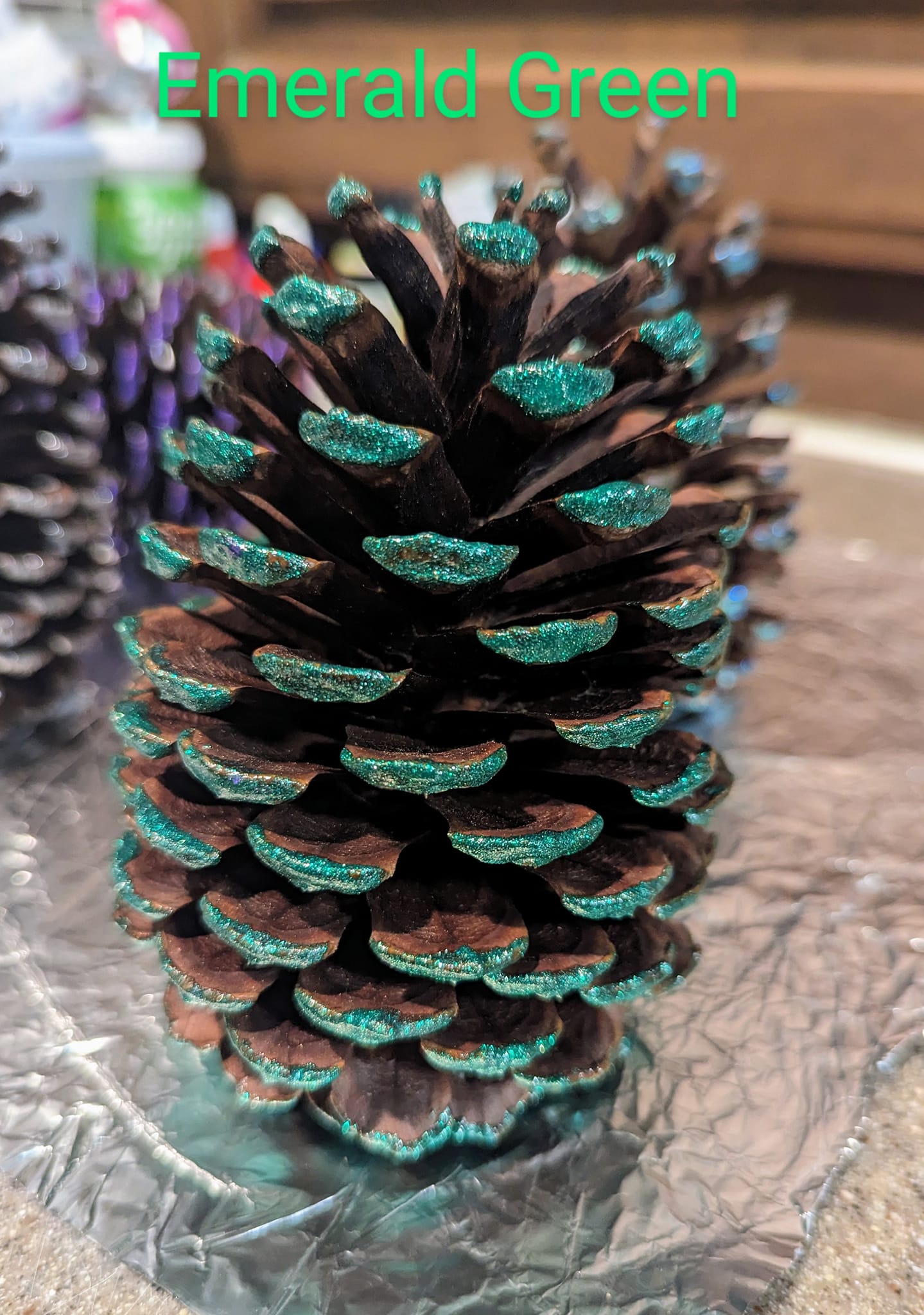 Large Pinecones Colored and Scented or Colored and Unscented