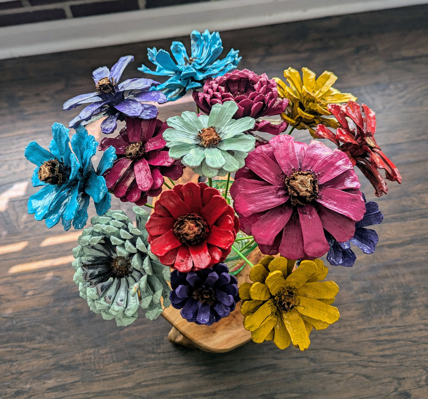 Cut flower pinecones set of 6