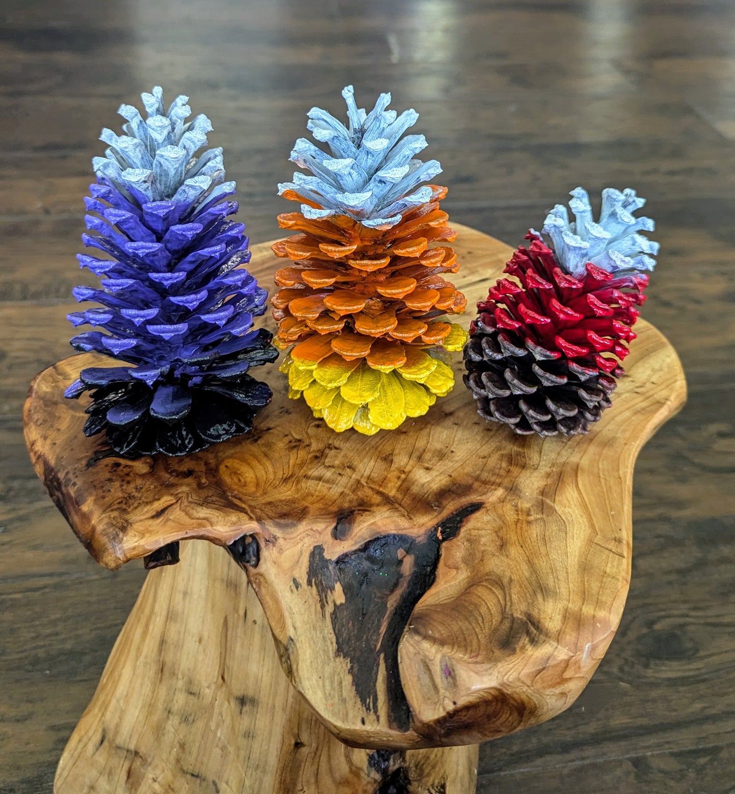 Candy Corn Pinecones